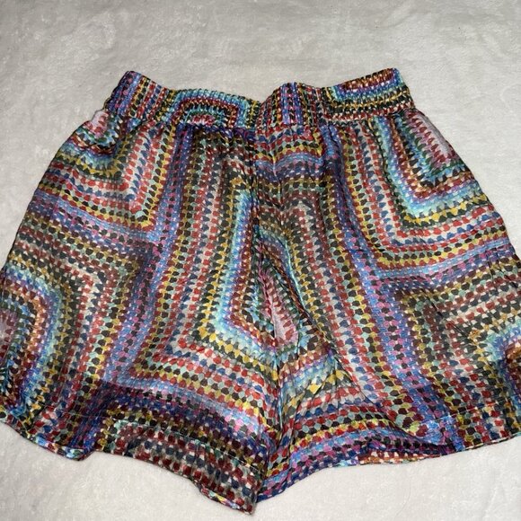 Women’s AllSaints Isla Luisa Multi-color patterned shorts US Size 8 - Picture 7 of 7